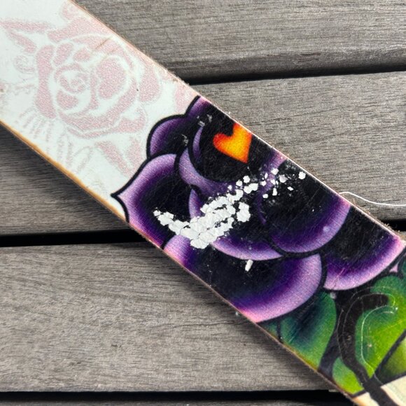 Ed Hardy Tattoo Bling Handmade Leather Belt Size Large READ - Picture 5 of 16